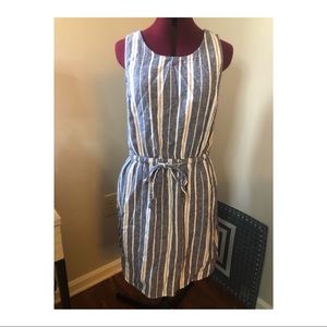 Old Navy Linen Striped Sundress Size M